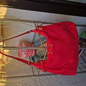 Kate Spade Nylon And Leather Shoulder Bag